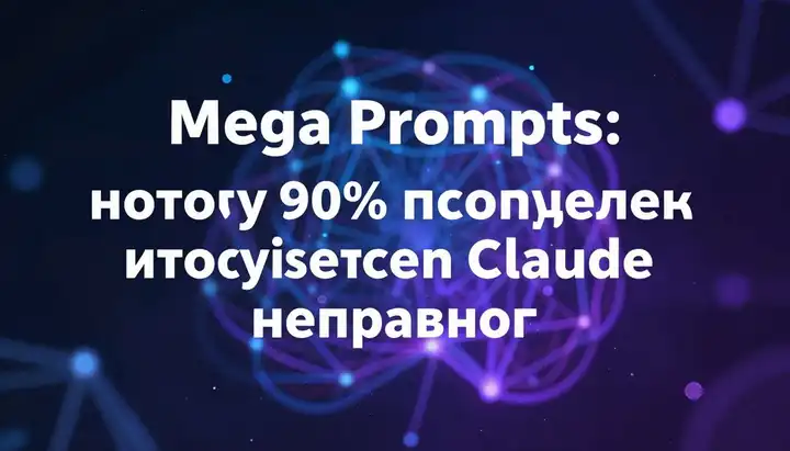 Mega Prompts: почему 90% пользователей используют Claude неправильно
