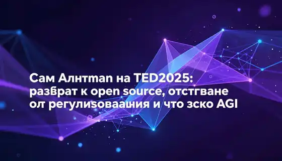 Сэм Альтман на TED2025: разворот к open source, отступление от регулирования и что такое AGI