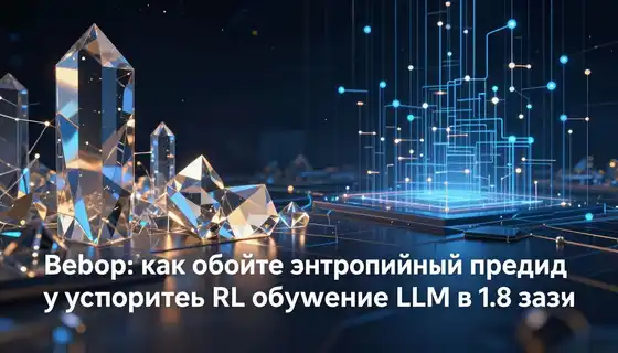 Bebop: как обойти энтропийный предел и ускорить RL-обучение LLM в 1.8 раза