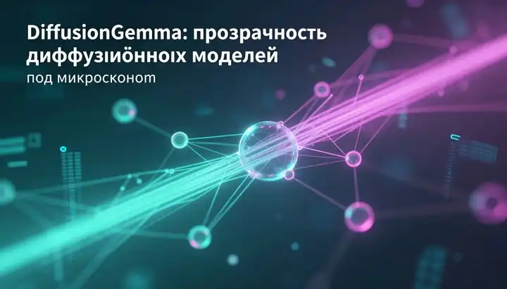 DiffusionGemma: прозрачность диффузионных моделей под микроскопом