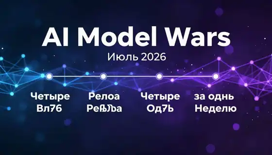 AI Model Wars: Июль 2026 — Четыре Релиза за Одну Неделю