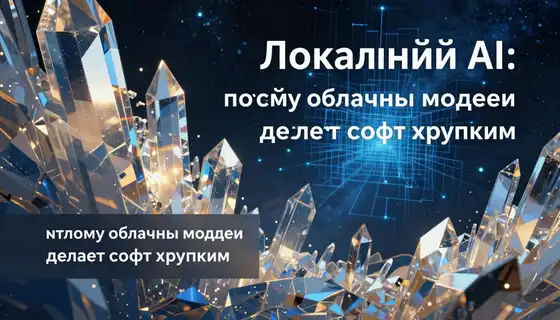 Локальный AI: почему облачные модели делают софт хрупким