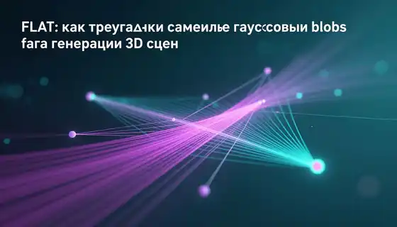 FLAT: как треугольники заменили гауссовы blobs для генерации 3D-сцен