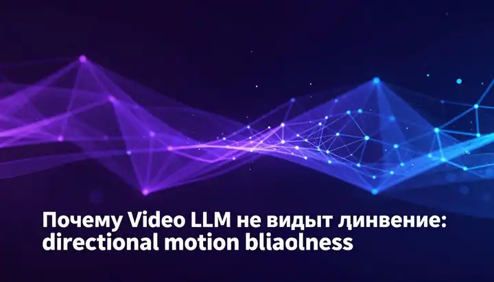 Почему Video-LLM не видят движение: directional motion blindness