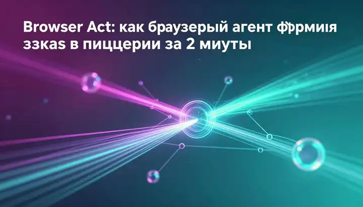Browser Act: как браузерный агент оформил заказ в пиццерии за 2 минуты