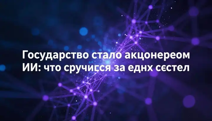 Государство стало акционером ИИ: что случилось за одну неделю