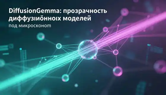 DiffusionGemma: прозрачность диффузионных моделей под микроскопом
